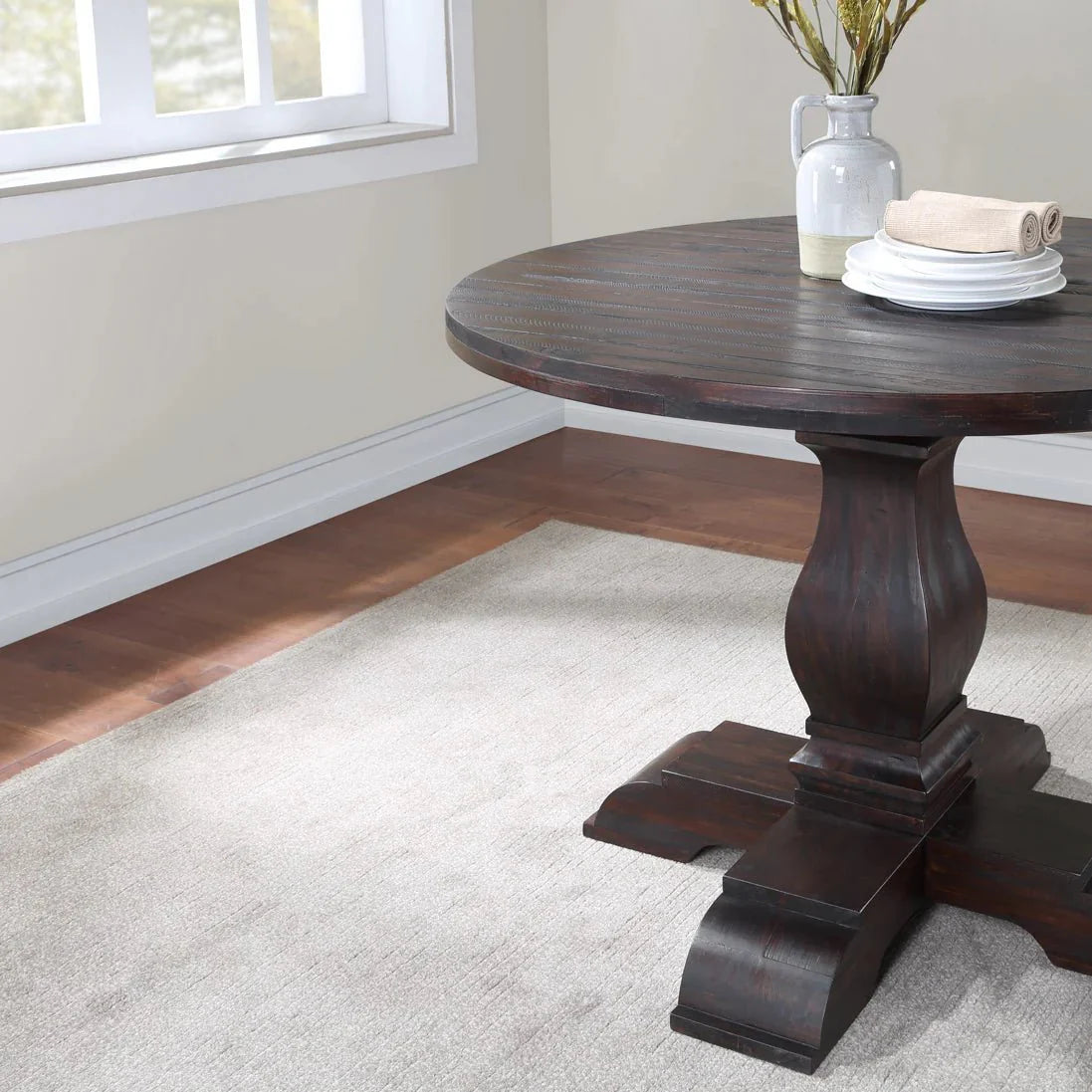Jasmyn Round Wood Dining Table