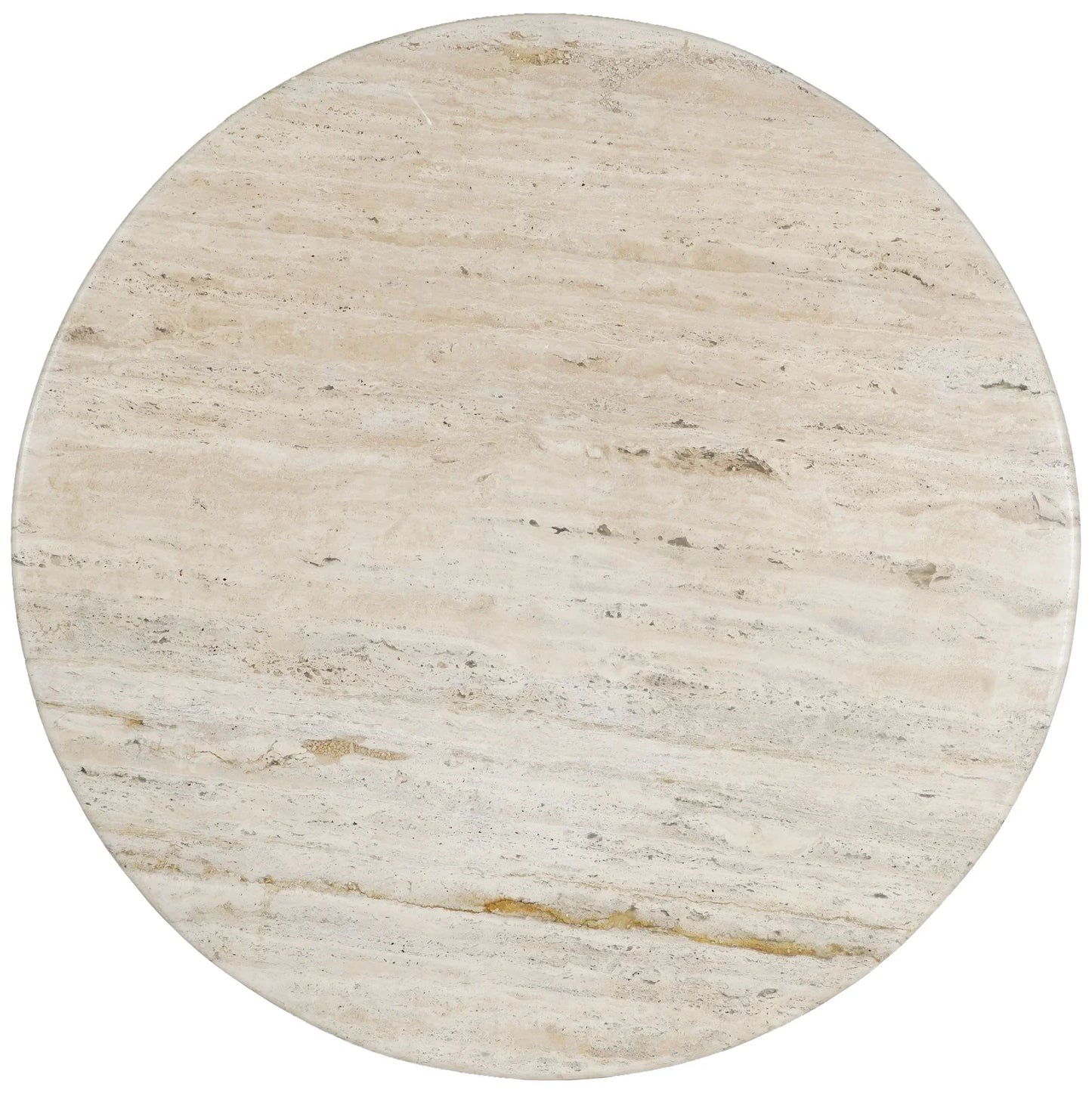 Trinsly Travertine Top Dining Table