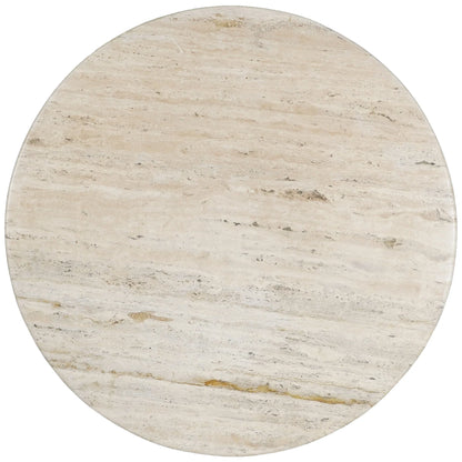 Trinsly Travertine Top Dining Table