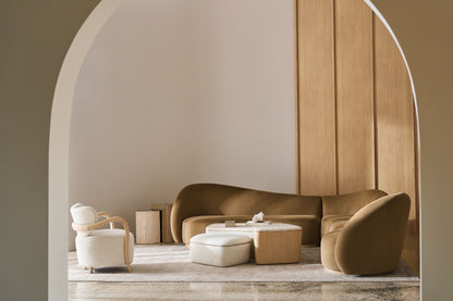 Kalahari 3-Piece Sectional – Luxurious Camel Velvet Sofa