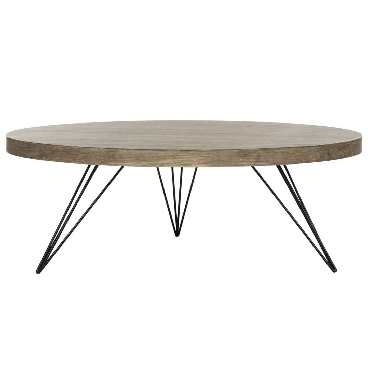 Mansel Retro Mid Century Round Coffee Table