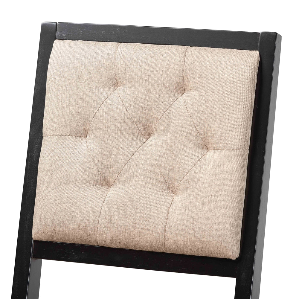 Gideon Set of 2 Dark Brown & Sand Bar Stools – Modern Design