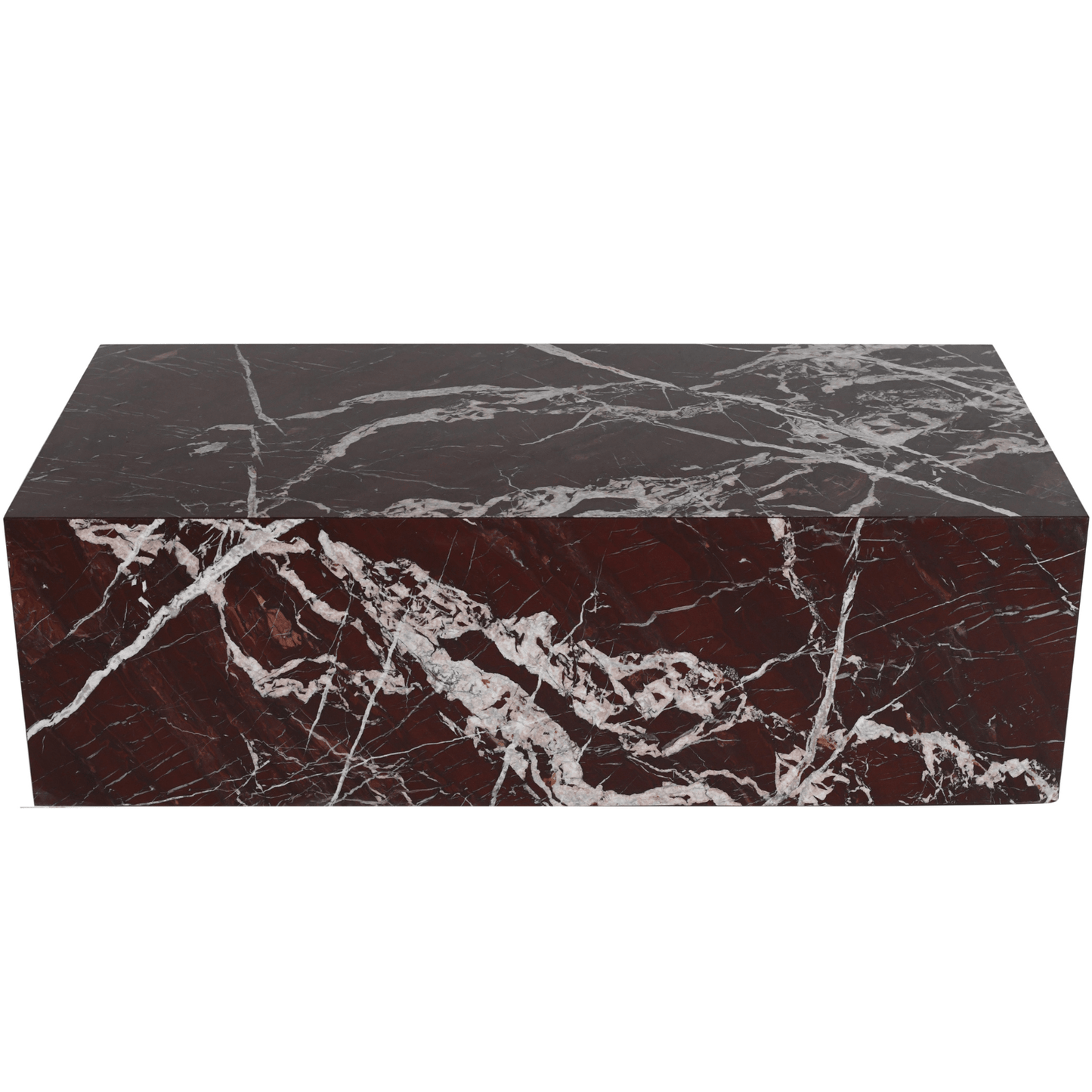 Cherry Marble Plinth Coffee Table
