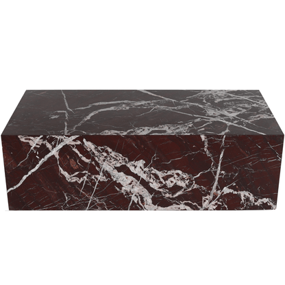 Cherry Marble Plinth Coffee Table