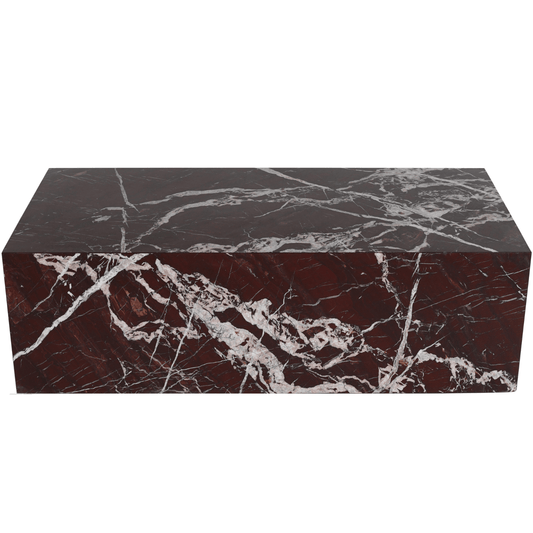 Cherry Marble Plinth Coffee Table
