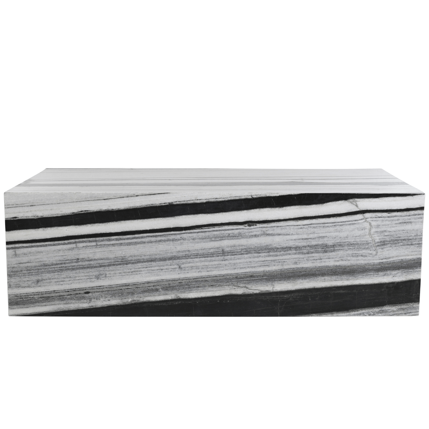 Panda Marble Plinth Coffee Table