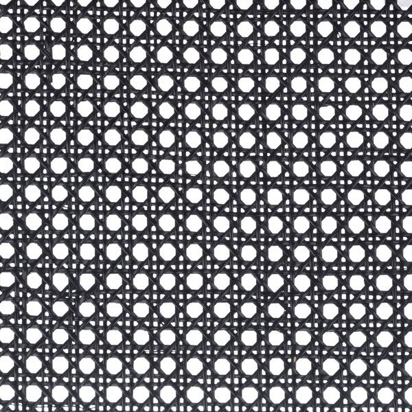 Saito Low Back Black Cane Bar Stool – 31.5H Seat Height