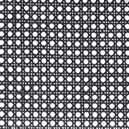 Saito Low Back Black Cane Bar Stool – 31.5H Seat Height