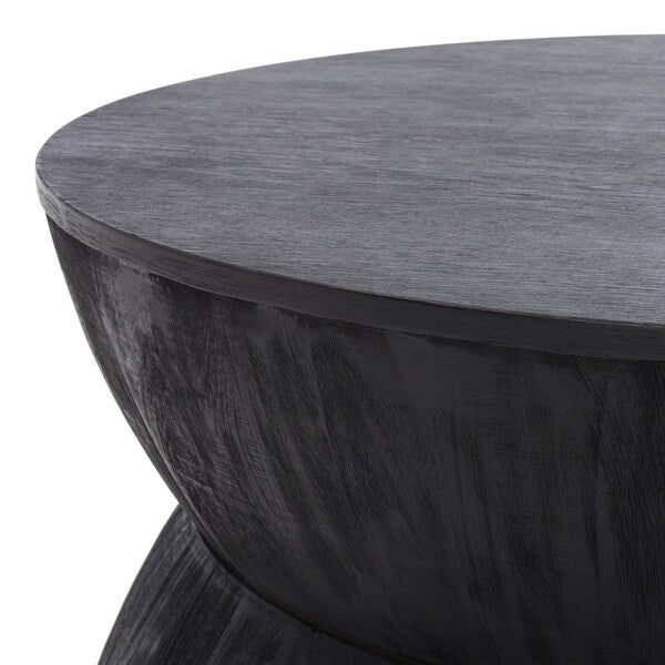 Alecto Round Coffee Table in Black