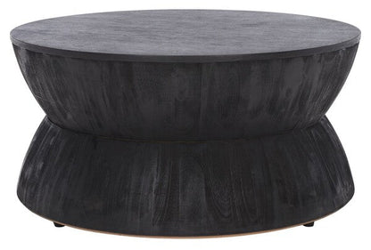 Alecto Round Coffee Table in Black