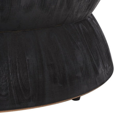 Alecto Round Coffee Table in Black