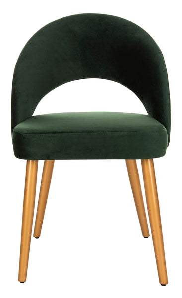 Giani Set of 2 Retro Dining Chair in Green