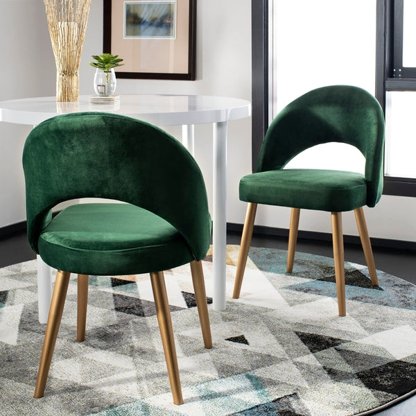 Giani Set of 2 Retro Dining Chair in Green