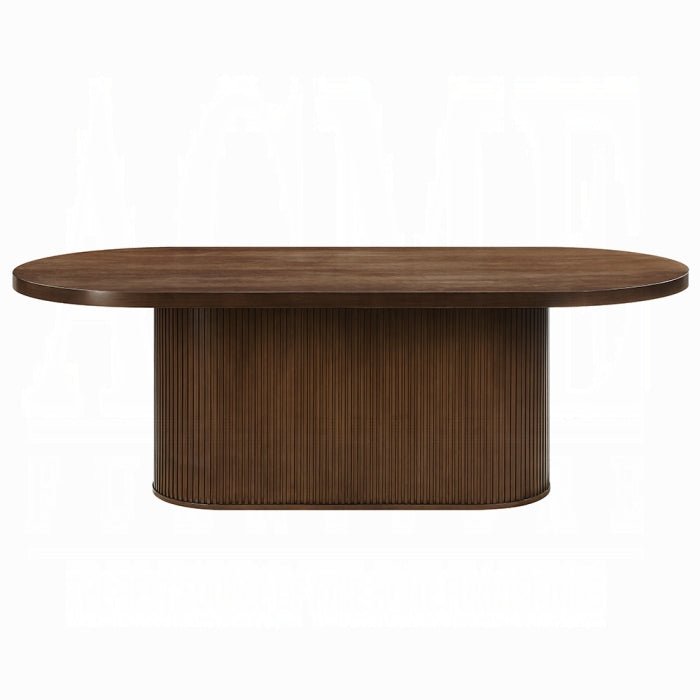 Gamarya Oval Oak Dining Table – Elegant Pedestal Design