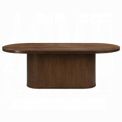 Gamarya Oval Oak Dining Table – Elegant Pedestal Design