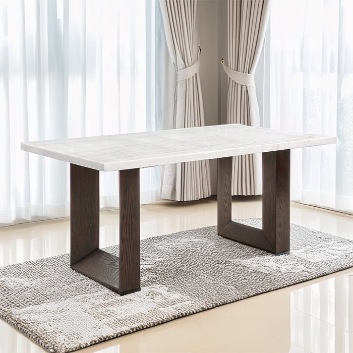 Edwyn Rectangular Marble Dining Table