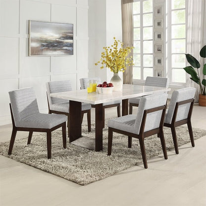 Edwyn Rectangular Marble Dining Table