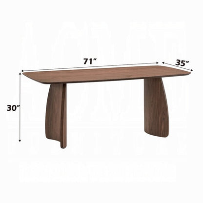 Hadasa Rectangular Walnut Dining Table