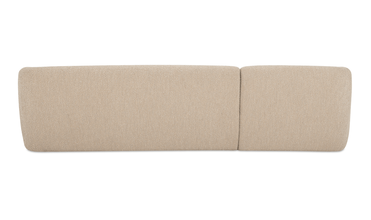 Faye Sectional in Boucle Beige