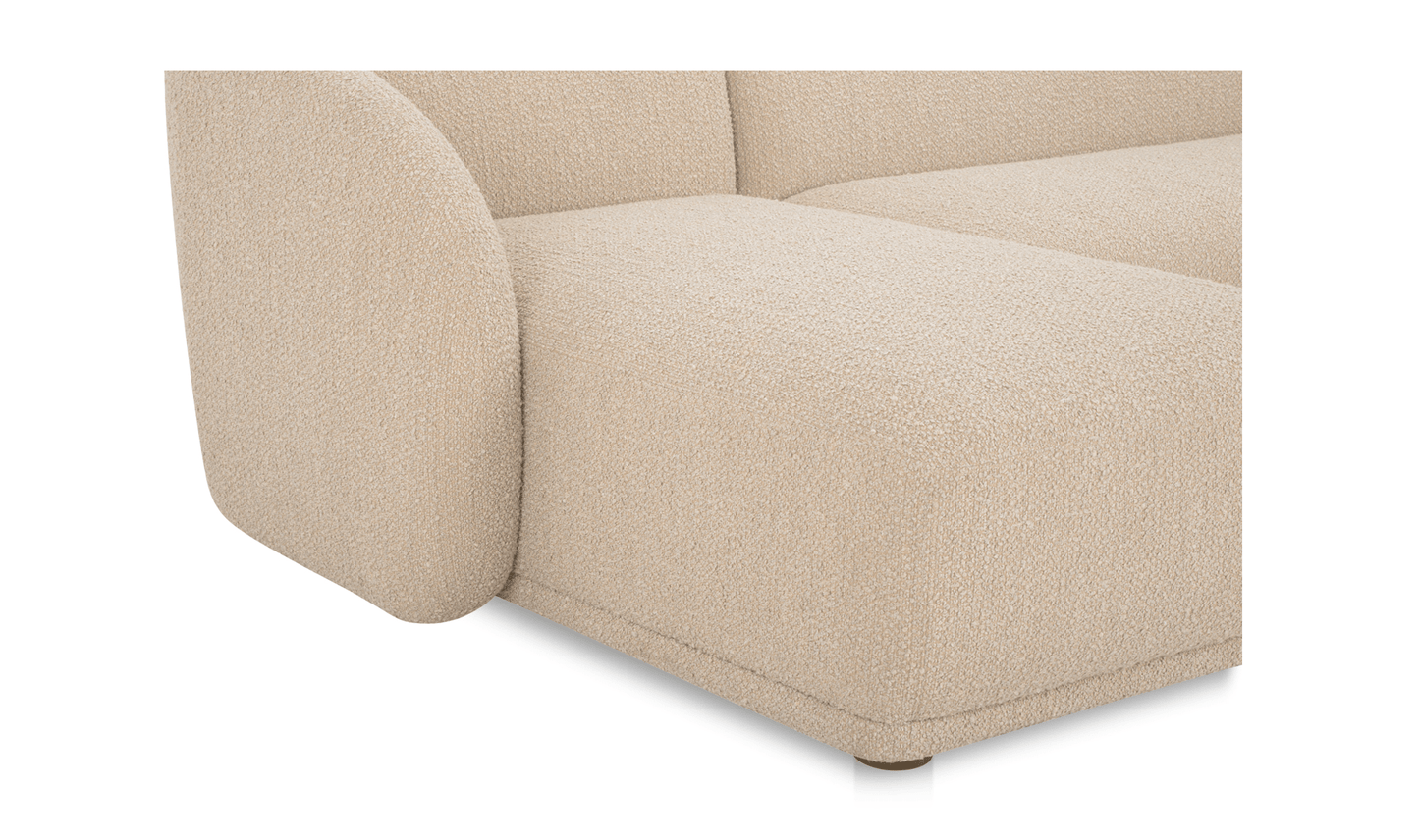 Faye Sectional in Boucle Beige