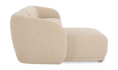 Faye Sectional in Boucle Beige