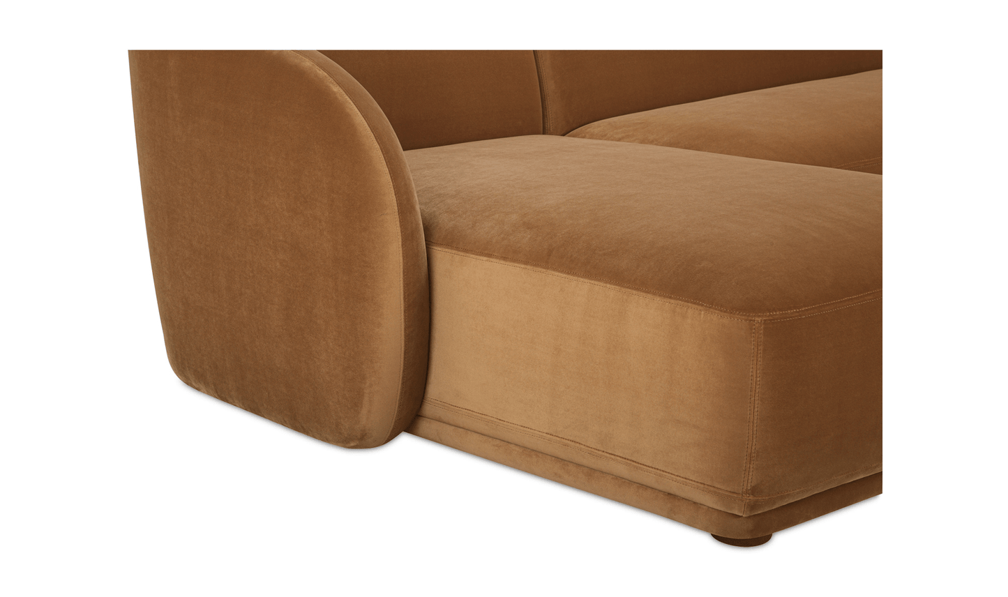 Faye Sectional in Caramel