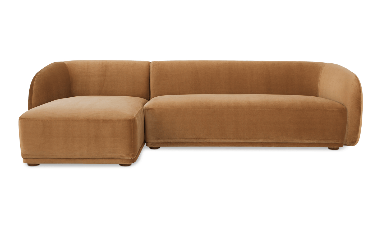 Faye Sectional in Caramel
