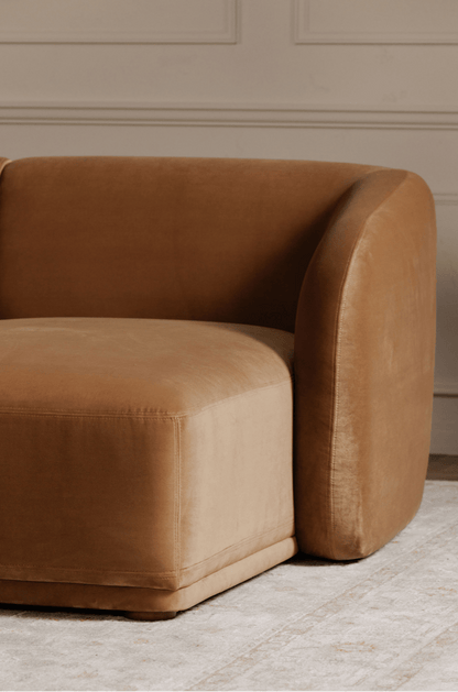 Faye Sectional in Caramel
