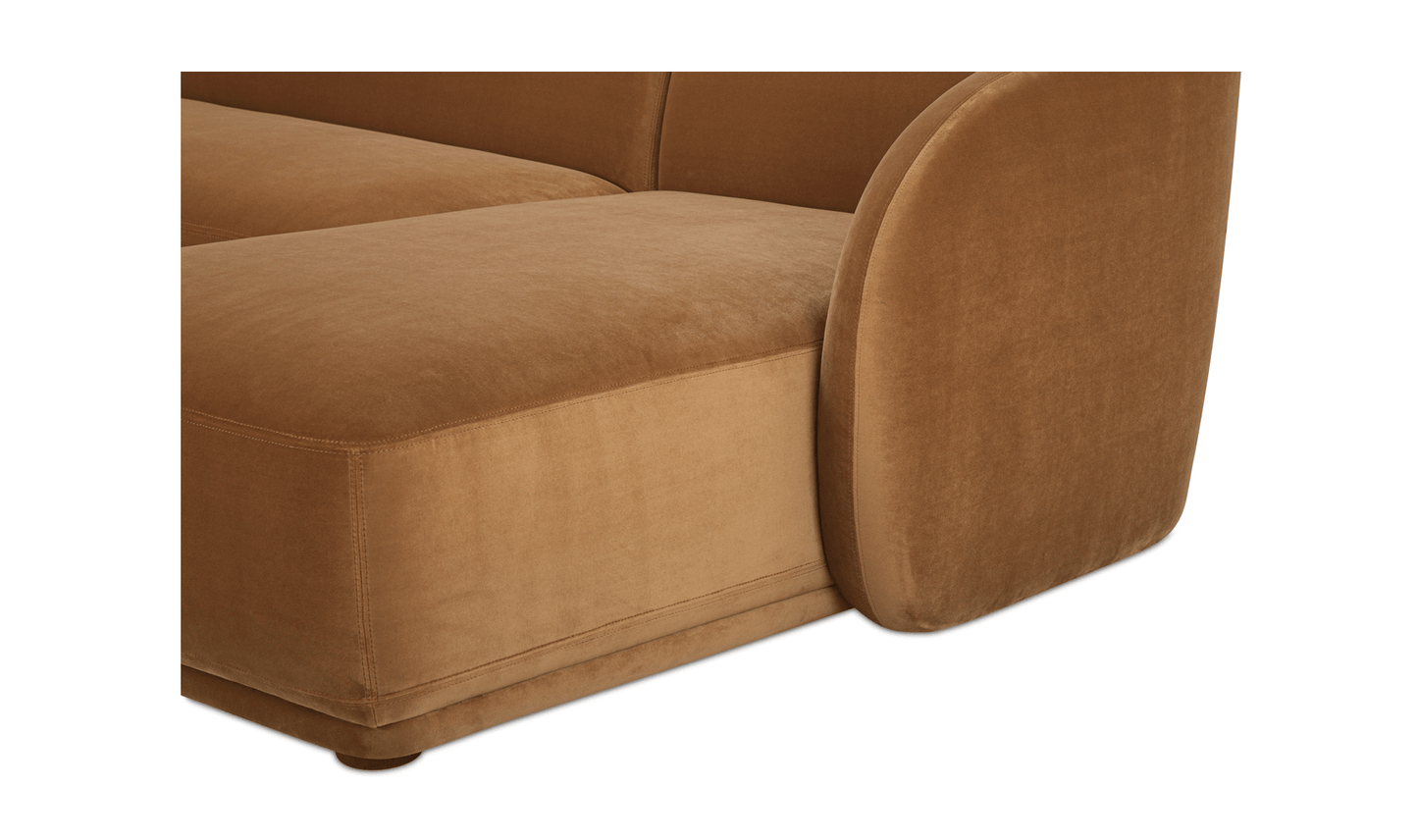 Faye Sectional in Caramel