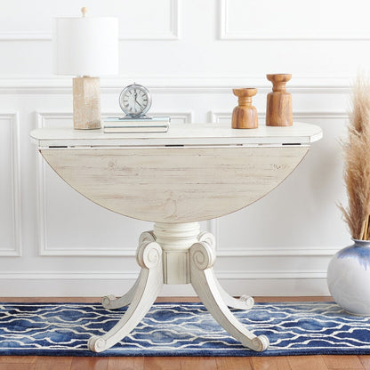 Forest Drop Leaf Dining Table in Antique White