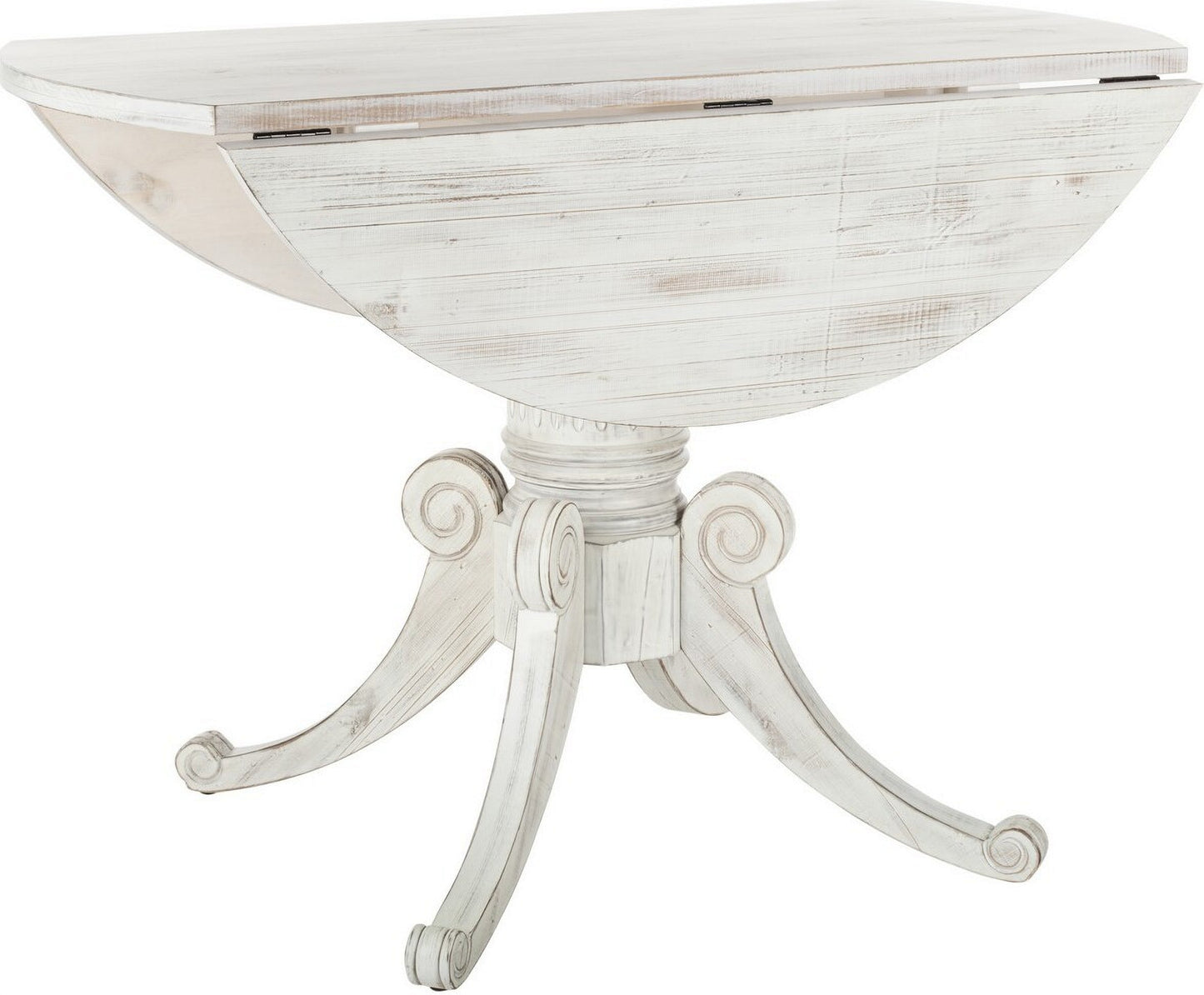 Forest Drop Leaf Dining Table in Antique White