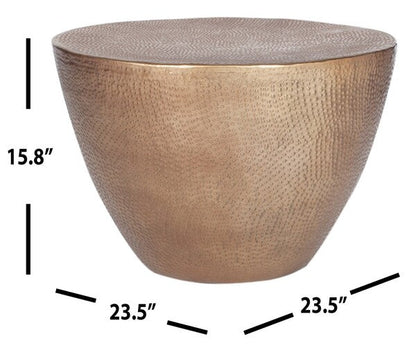 Myrtis Coffee Table in Brass