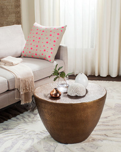 Myrtis Coffee Table in Brass