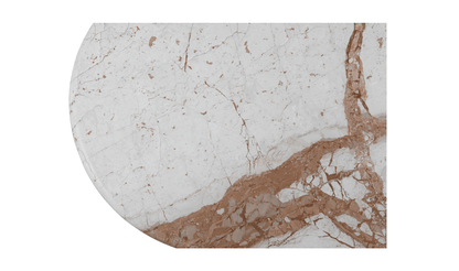 Sartoria Breccia Marble Dining Table – Jute-Wrapped Base