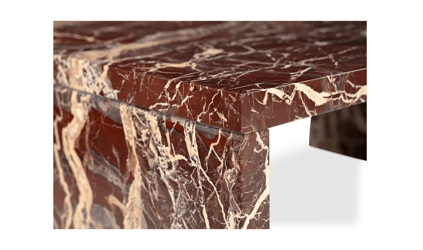 Rosa Rosso Levanto Marble Table