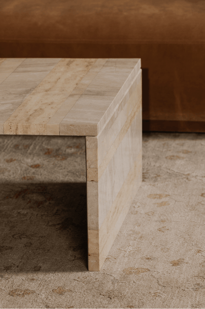 Rosa Italian Mixed Marble Table