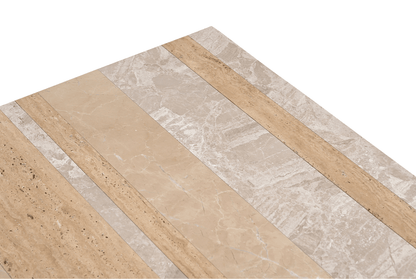 Rosa Italian Mixed Marble Table