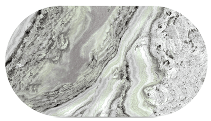 Celia Oval Dining Table in Elegant Green Onyx Marble