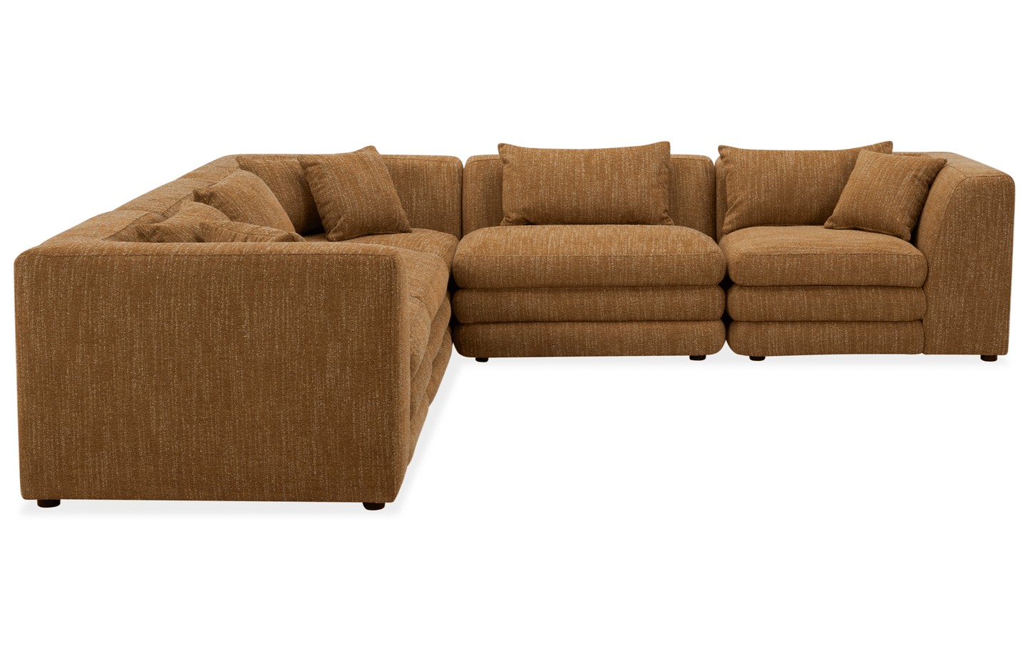 Lowtide L-Shaped Sectional in Amber Glow–Modern Modular Sofa