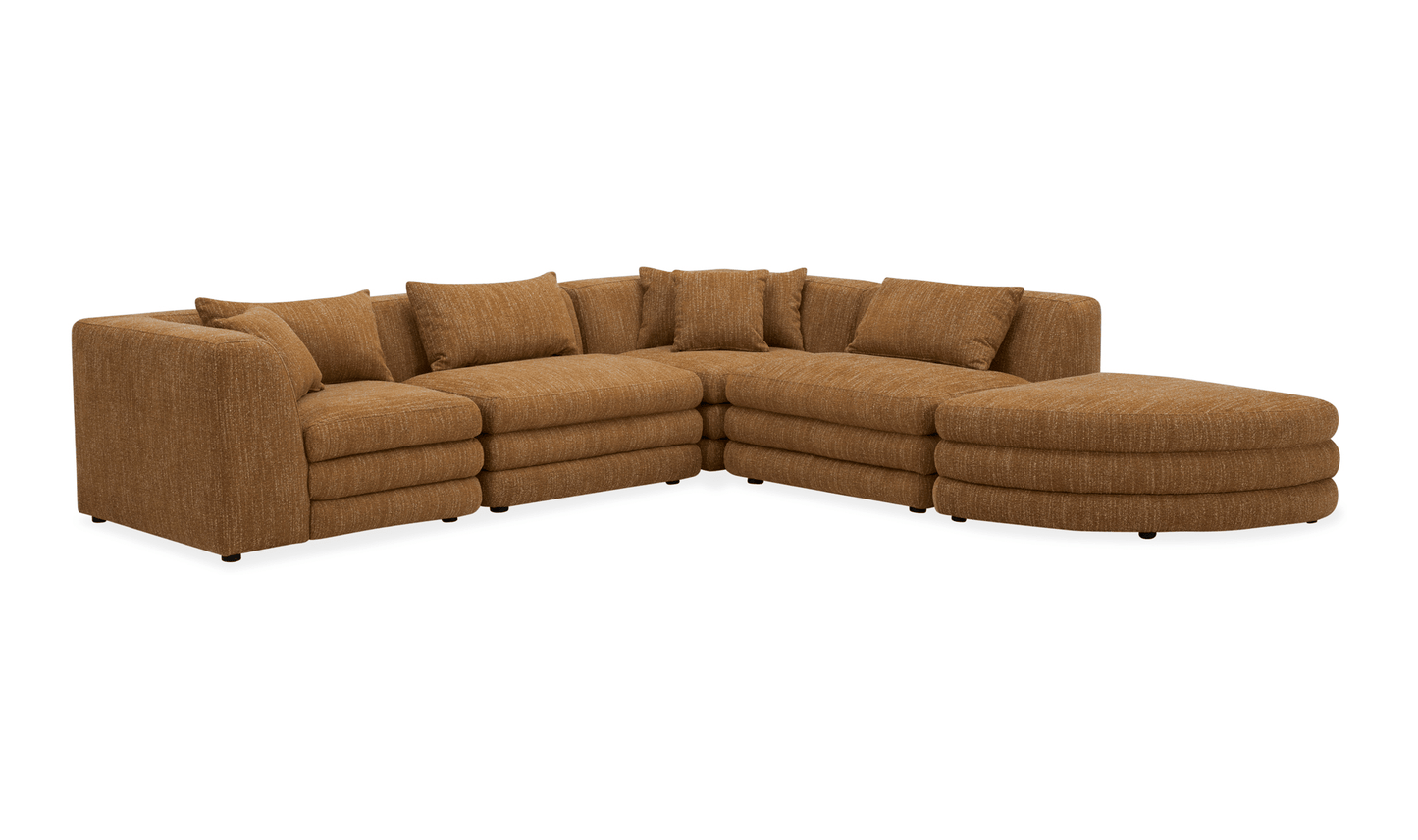 Lowtide Alcove Sectional in Amber Glow – Modular Sofa