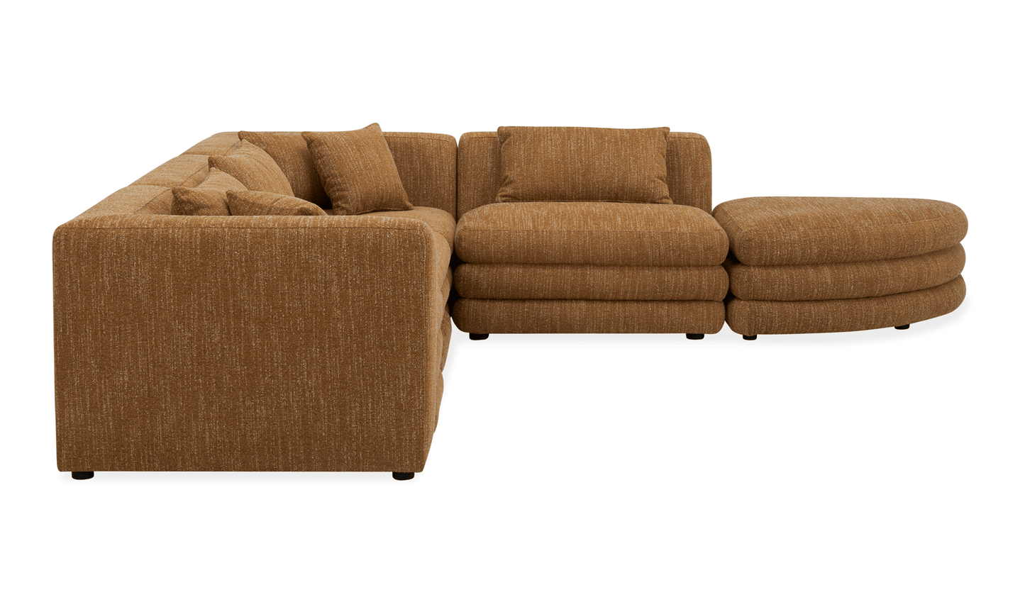 Lowtide Alcove Sectional in Amber Glow – Modular Sofa