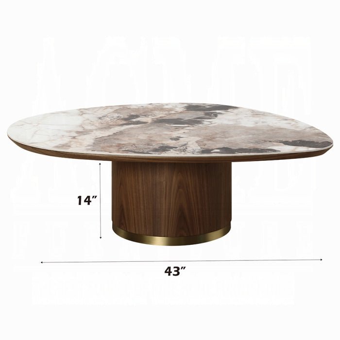 Willene Coffee Table with Ceramic Top