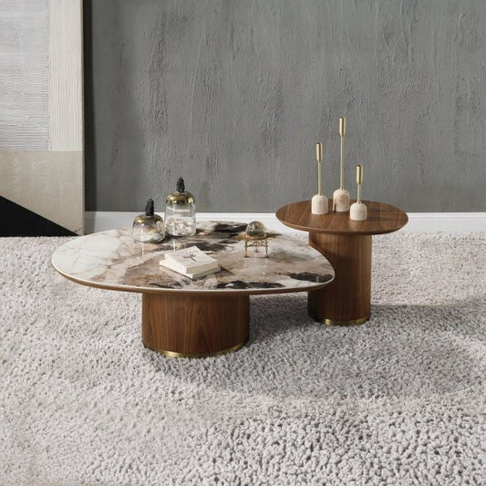 Willene Coffee Table with Ceramic Top