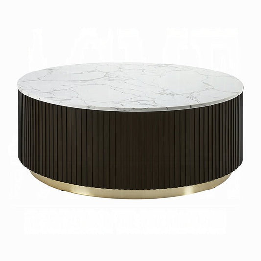 Clayten Marble Coffee Table with Drawers