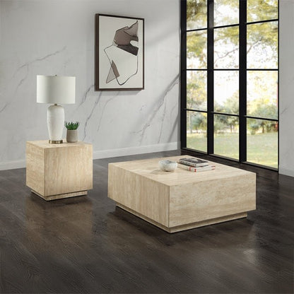Deon Travertine Coffee Table