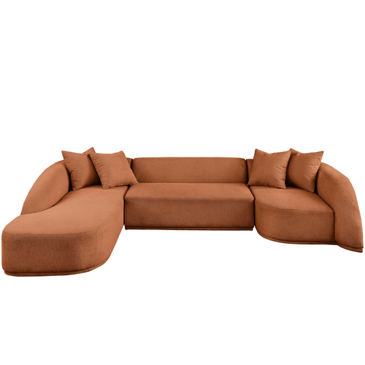 Rita Sectional in Terracotta