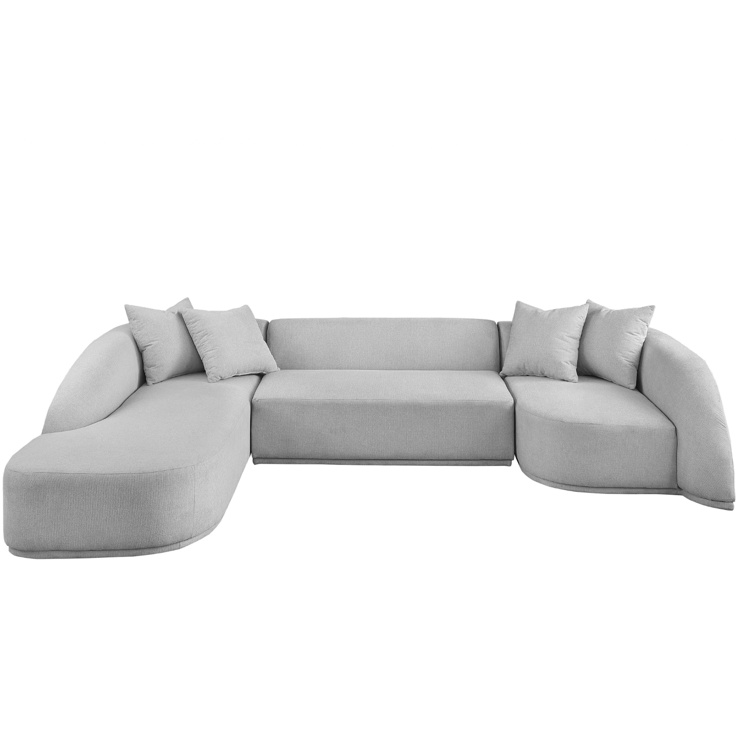 Rita Sectional in Lunar Grey