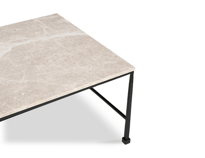 River Coffee Table with Botticino Marble