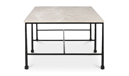 River Coffee Table with Botticino Marble