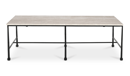 River Coffee Table with Botticino Marble